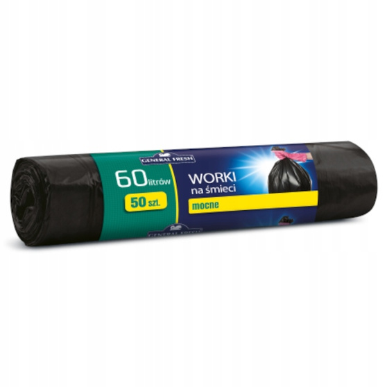 General Fresh worki na śmieci czarne 60 l