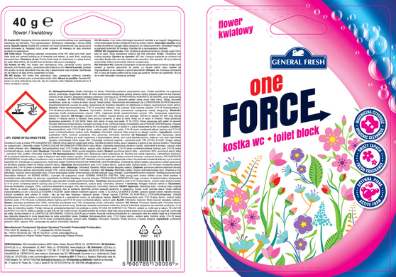 General Fresh One Force kostka do WC Kwiat