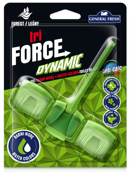 General Fresh Tri-Force Dynamic kostka do WC Las