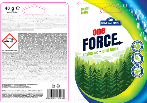 General Fresh One Force kostka do WC Las