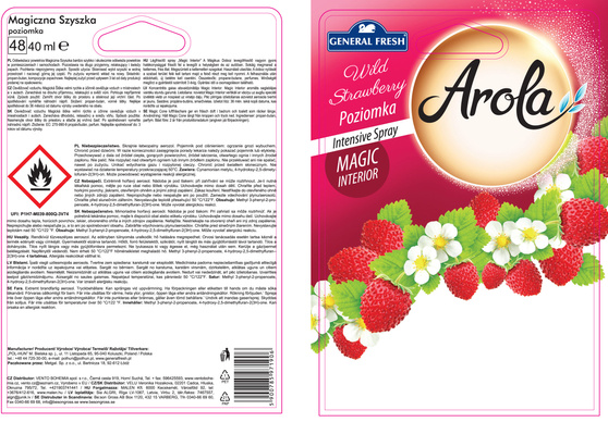 General Fresh Arola Magiczna Szyszka wkład do odświeżacza Poziomka 40 ml