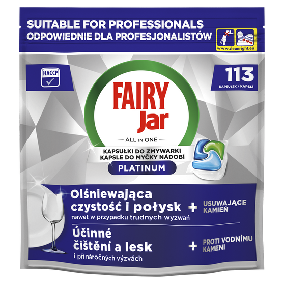 Fairy Professional Kapsułki do zmywarki Platinum 113 szt.
