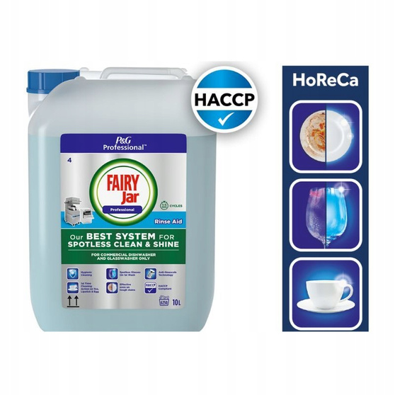 Fairy Professional JAR Rinse Aid nabłyszczacz do zmywarek 10 l