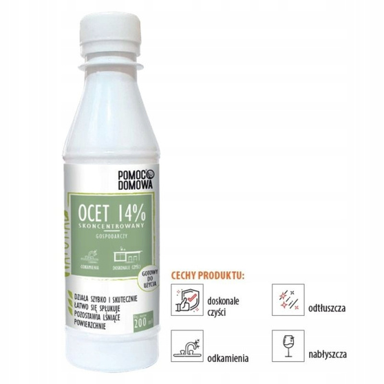 Pomoc Domowa Natural Ocet gospodarczy 14% skoncentrowany 200 ml