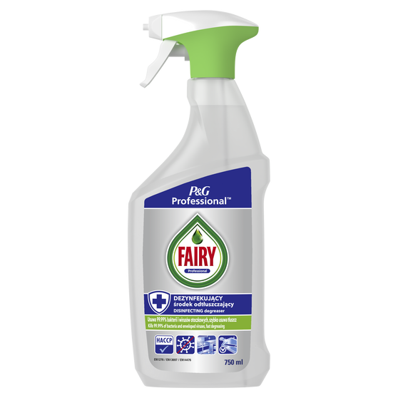 Fairy Professional Spray odtłuszczająco-dezynfekujący 2w1 750 ml