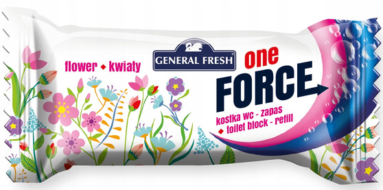 General Fresh One Force wkład do kostki WC Kwiat