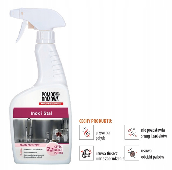 Pomoc Domowa Środek do czyszczenia inox i stali 500 ml