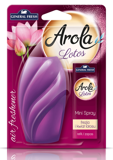 General Fresh Arola Mini Spray odświeżacz powietrza Lotos i Frezja 15 ml