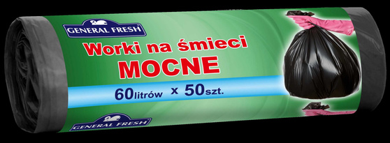 General Fresh worki na śmieci czarne 60 l