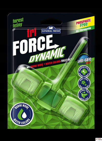 General Fresh Tri-Force Dynamic kostka do WC Las