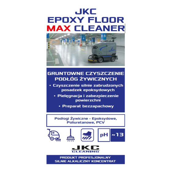 JKC EPOXY FLOOR MAX CLEANER 1 l — doczyszczanie posadzek