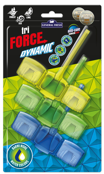General Fresh Tri-Force Dynamic kostki do WC Las, Morze i Lawenda, 3 szt.