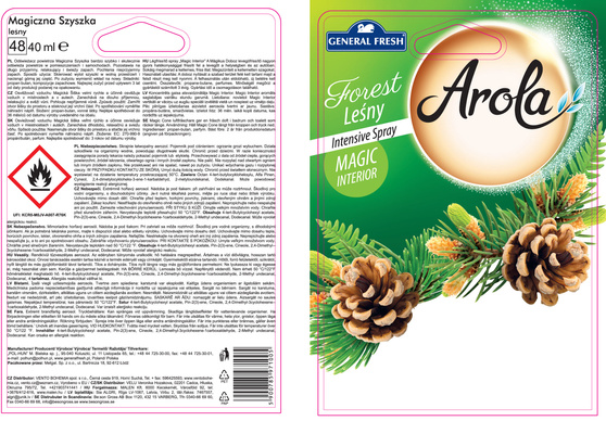 General Fresh Arola Magiczna Szyszka wkład do odświeżacza Las 40 ml