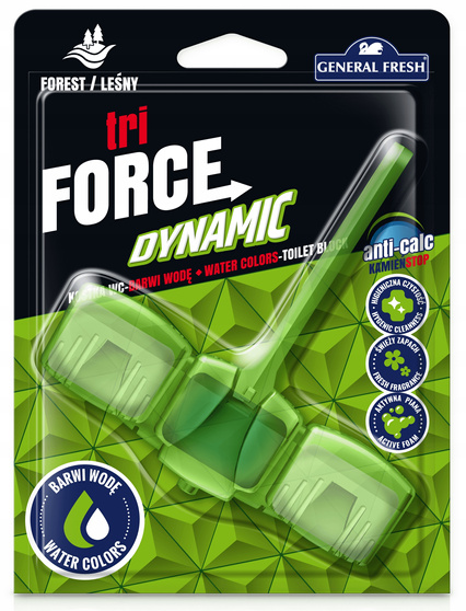 General Fresh Tri-Force Dynamic kostka do WC Las
