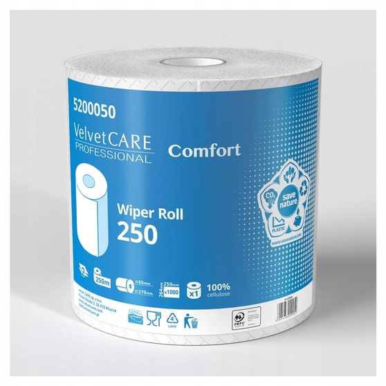 Velvet Professional Comfort czyściwo przemysłowe 250 m, 2 szt.
