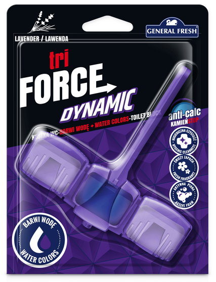 General Fresh Tri-Force Dynamic kostka do WC Lawenda