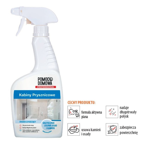 Pomoc Domowa Środek do czyszczenia kabin prysznicowych 500 ml