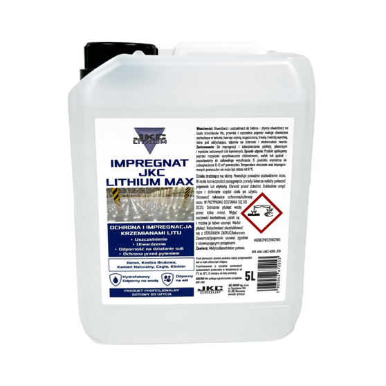 JKC LITHIUM MAX 5 l — impregnat i utwardzacz do betonu