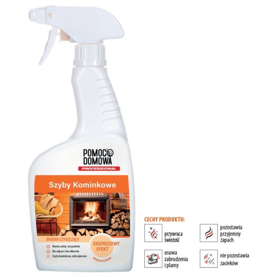 Pomoc Domowa Środek do czyszczenia szyb kominkowych 500 ml