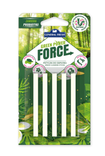General Fresh Green Power Force probiotyczne patyczki do odpływu