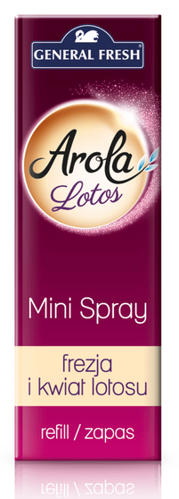 General Fresh Arola Mini Spray wkład do odświeżacza Lotos i Frezja 15 ml