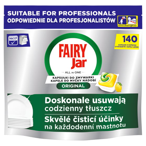 Fairy Professional Kapsułki do zmywarki All in One Lemon 140 szt.