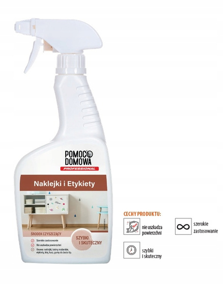 Pomoc Domowa Środek do usuwania naklejek i etykiet 500 ml