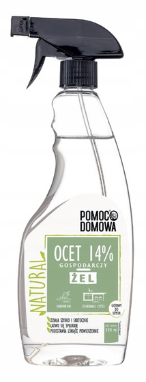 Pomoc Domowa Natural Ocet gospodarczy 14% w żelu 500 ml