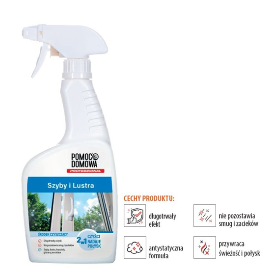 Pomoc Domowa Środek do czyszczenia szyb i luster 500 ml