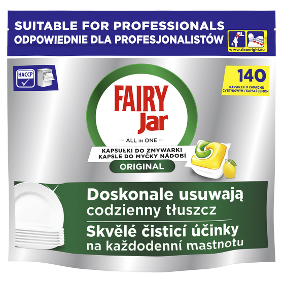Fairy Professional Kapsułki do zmywarki All in One Lemon 140 szt.