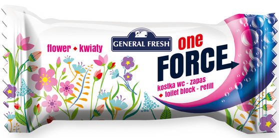 General Fresh One Force wkład do kostki WC Kwiat