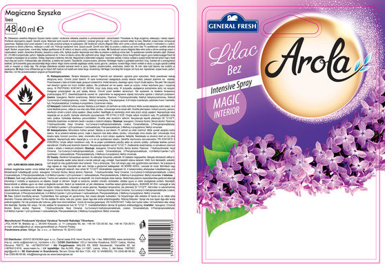 General Fresh Arola Magiczna Szyszka odświeżacz powietrza Bez 40 ml