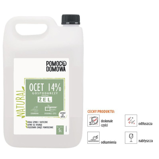 Pomoc Domowa Natural Ocet gospodarczy 14% w żelu 5 l